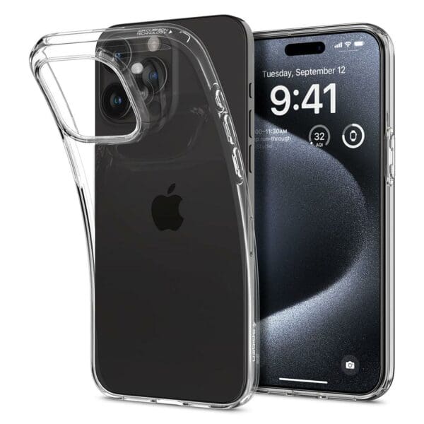 Spigen Liquid Crystal Case Θήκη προστασίας για iPhone 15 Pro σε χρώμα Crystal Clear (ACS06699)