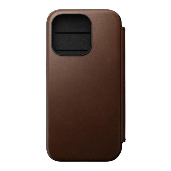 Nomad Modern Leather Folio Δερμάτινη Θήκη προστασίας iPhone 15 Pro – Brown (NM01628385)