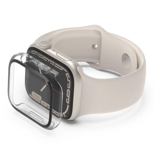 Belkin ScreenForce® TemperedCurve 2-σε-1 Treated Προστατευτικό τζάμι οθόνης + bumper για Apple Watch Series 8 (45mm) (OVG004zzCL-REv)