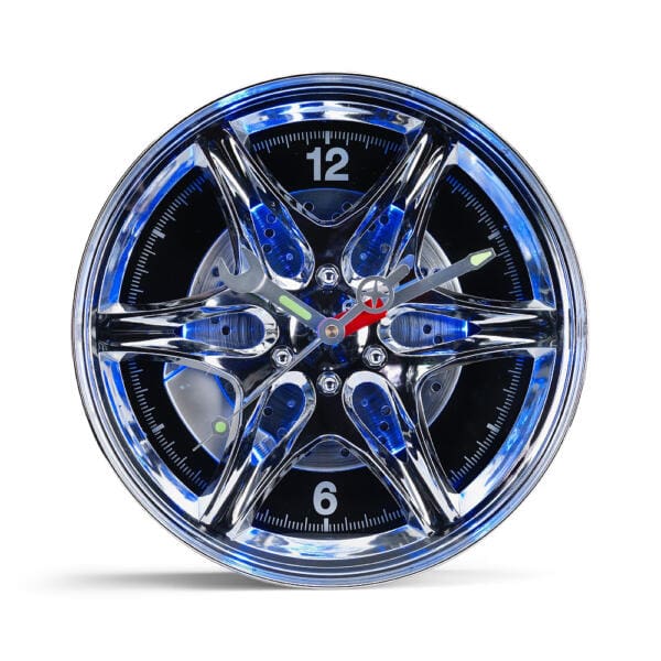 InGenius Led Wheel Rim Clock - Φωτιζόμενο Ρολόι Τοίχου σε Σχήμα Τροχού