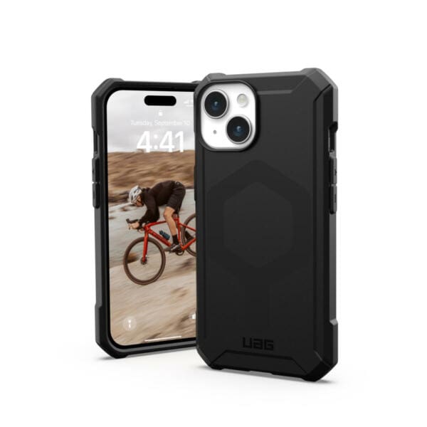 UAG Essential Armor MagSafe Θήκη προστασίας που αντέχει σε πτώσεις έως 4,6 μέτρα – iPhone 15 (Black)