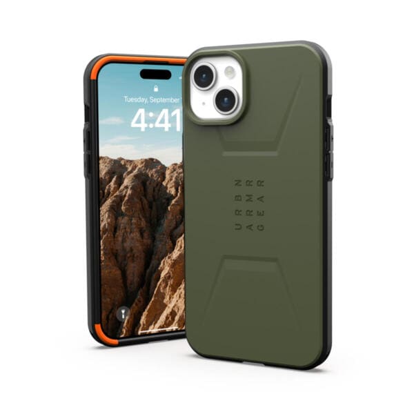 UAG Civilian for MagSafe Θήκη προστασίας που αντέχει σε πτώσεις έως 6 μέτρα – iPhone 15 Plus (Olive Drab)