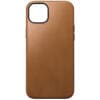 Nomad Modern Leather Case Δερμάτινη Θήκη προστασίας iPhone 15 Plus – English Tan (NM01611585)