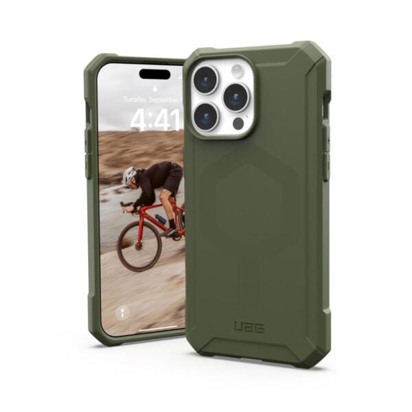 UAG Essential Armor MagSafe Θήκη προστασίας που αντέχει σε πτώσεις έως 4,6 μέτρα – iPhone 15 Pro Max (Olive Drab)
