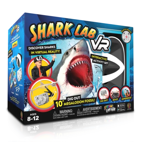 Abacus Brands Shark Lab VR Επιστημονικό σετ εικονικής πραγματικότητας – Πλήρης Αγγλική Έκδοση – Περιλαμβάνει Γυαλιά VR