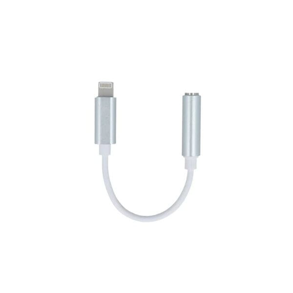 Setty αντάπτορας Lightning σε Headphone Jack 3,5mm σε ασημί χρώμα