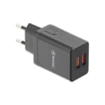 Tellur Dual USB Wall Charger 2.4A Φορτιστής δύο θυρών (2xUSB), σε μαύρο χρώμα
