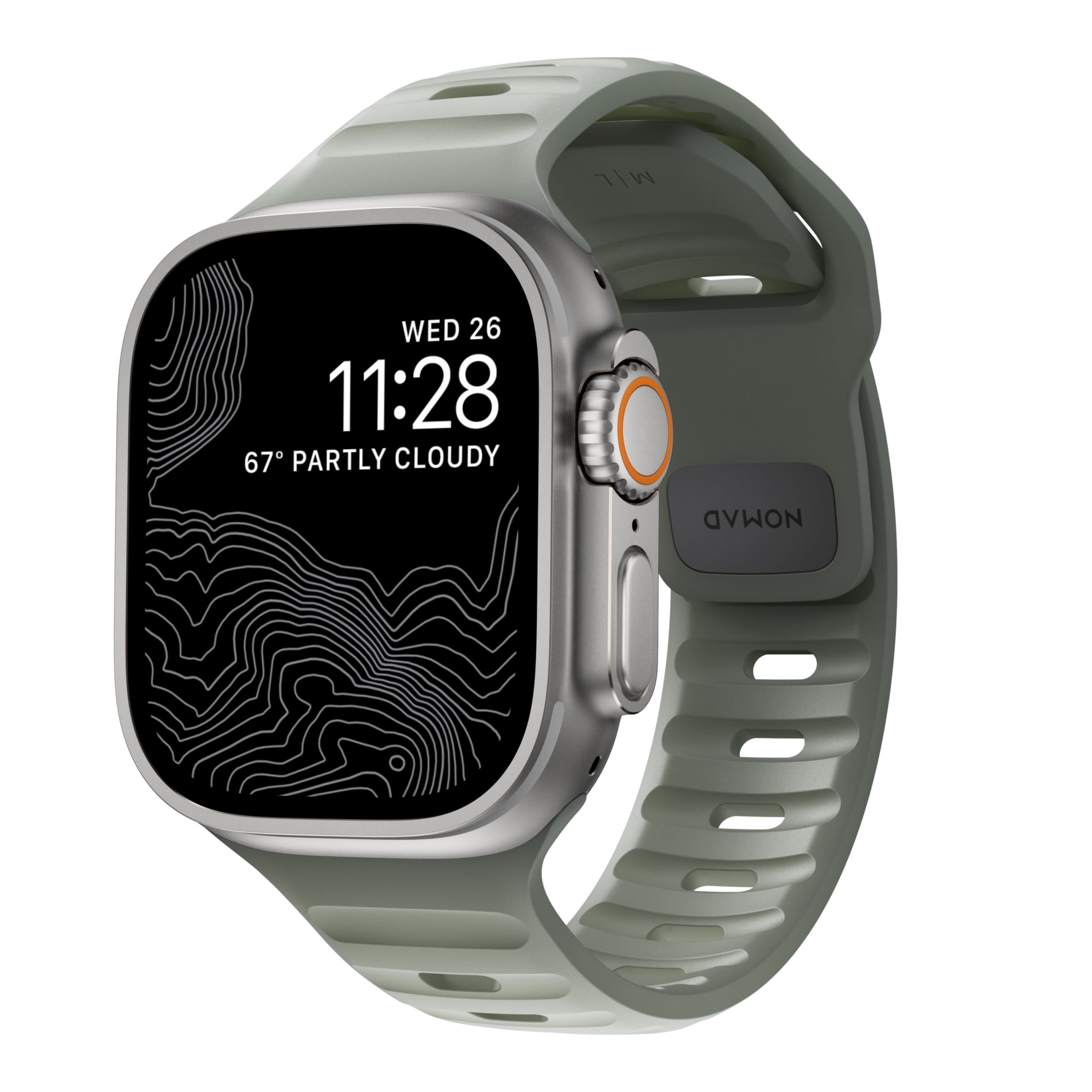 Nomad Sport Strap M/L Αδιάβροχο Λουράκι Σιλικόνης Apple Watch 44mm, 45mm, 49mm – Coastal Rock (NM01112785)