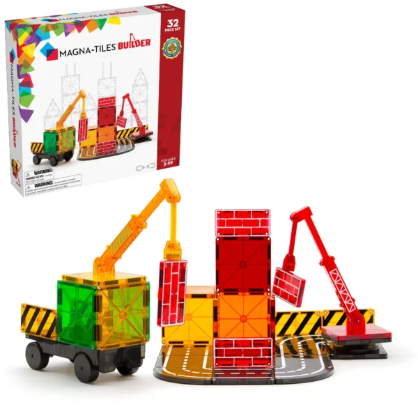 Magna-Tiles Builder- Μαγνητικό Παιχνίδι 32 κομματιών
