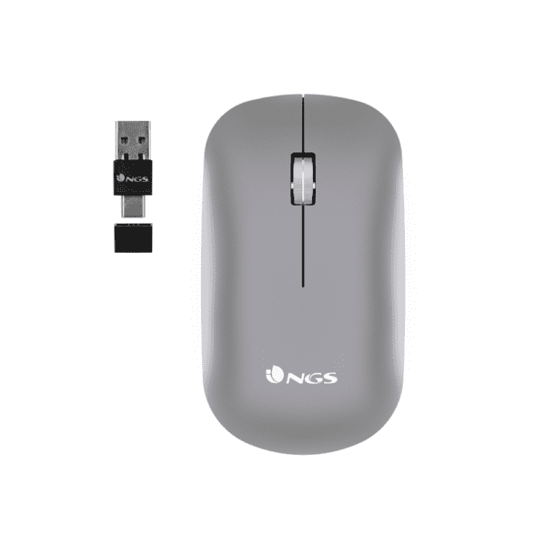 NGS Snoop-RB Ασύρματο Bluetooth Ποντίκι σε Γκρι χρώμα