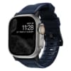 Nomad Rugged Band Αδιάβροχο Λουράκι από Καουτσούκ FKM Apple Watch 44mm, 45mm, 49mm – Atlantic Blue/Black (NM01295785)