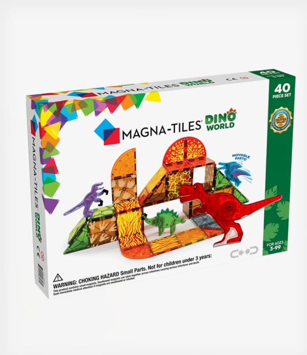 Magna-Tiles Dino World Μαγνητικό Παιχνίδι 40 κομματιών