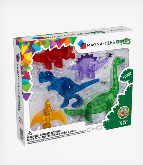 Magna-Tiles Dinos-Μαγνητικό Παιχνίδι 5 κομματιών
