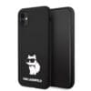 Karl Lagerfeld Silicone Case Choupette Body Θήκη προστασίας από σιλικόνη – iPhone 11 (Μαύρο – KLHCN61SNCHBCK)