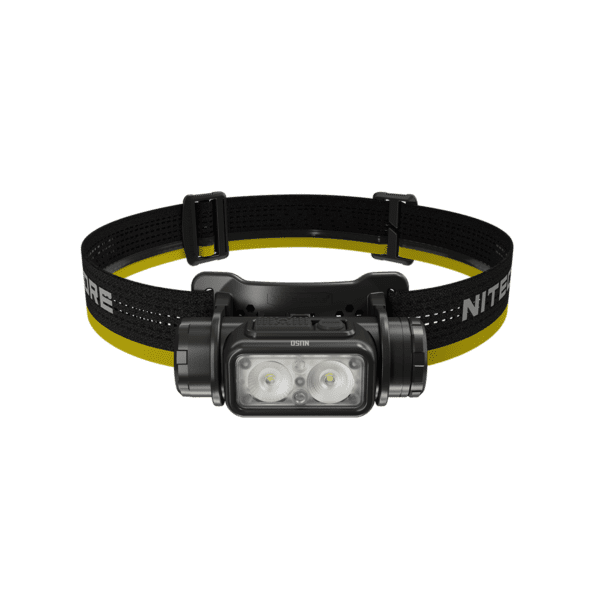 Ελαφρύς αδιάβροχος Φακός κεφαλής LED Nitecore Headlamp NU50 με επαναφορτιζόμενη μπαταρία Li-Ion και απόδοση 1400 Lumens σε μαύρο χρώμα