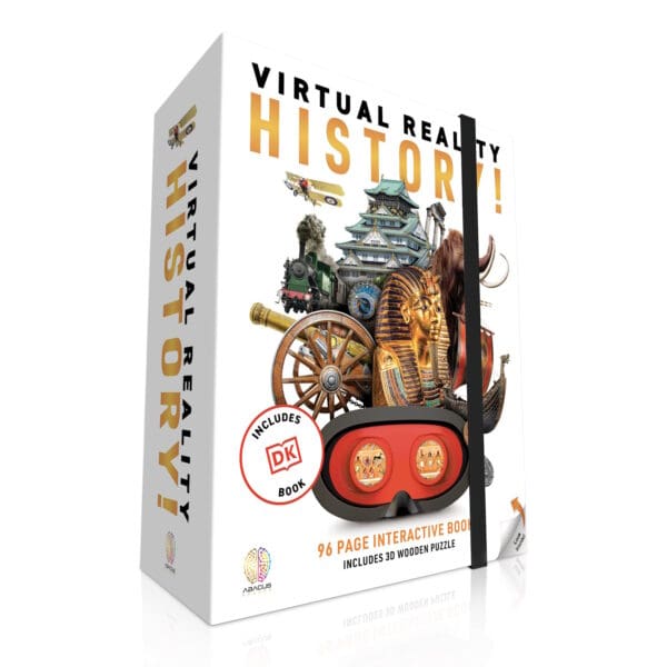 Abacus Brands VR Giftbox History! Σετ εικονικής πραγματικότητας – Πολυτελές Σετ Δώρου Για ηλικίες 8 έτών και άνω – Περιλαμβάνει Γυαλιά VR