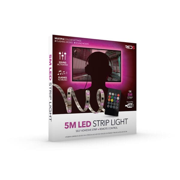 RED5 5m LED Strip Lights Σετ μήκους 5 μέτρων