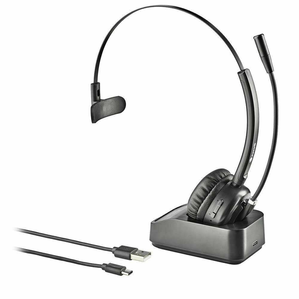 NGS - Buzz Blab Bluetooth mono Headset with Charging Base - Ασύρματα ακουστικά με μικροφωνο και βάση φόρτισης - Μαυρο