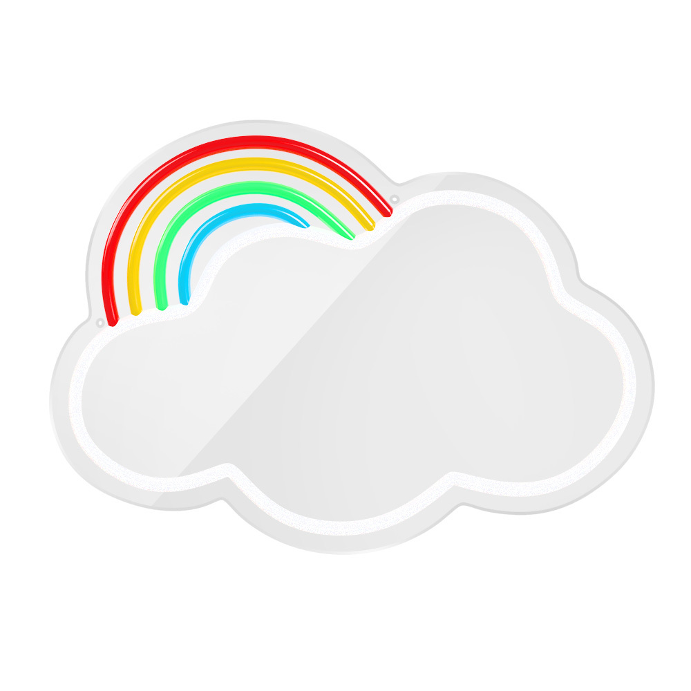 Forever Light Neon Mirror LED Cloud/Multicolor - Διακοσμητικός Καθρέπτης με LED Neon
