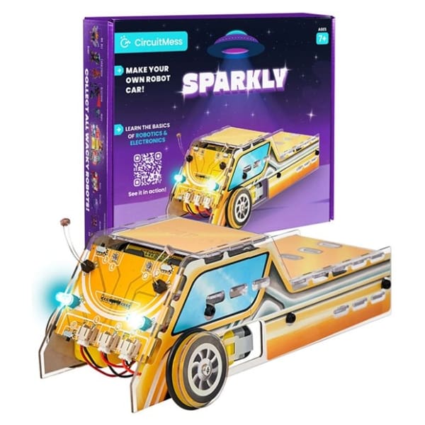 CircuitMess - Stem Adventure - Sparkly Robot Car Set - συναρμολογούμενο Ρομποτικό Αυτοκίνητο εισαγωγικό στις αρχές του STEM