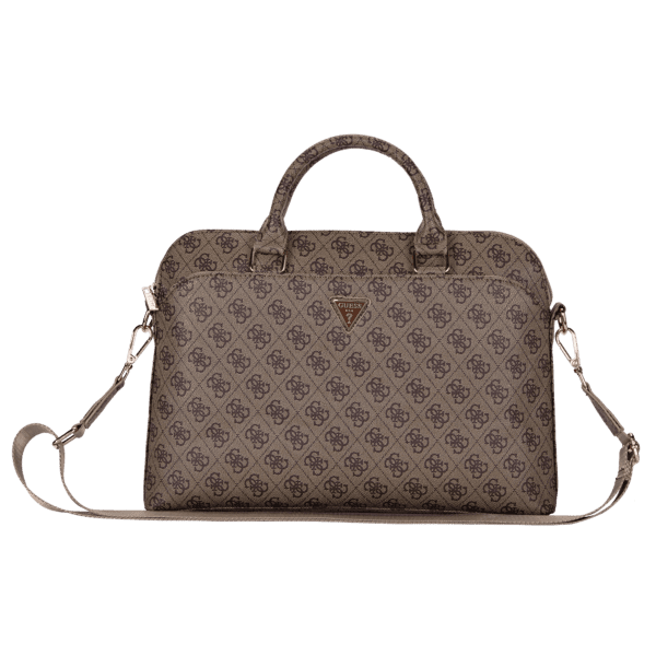 Guess Grained 4G Logo Computer Bag 15"-16" (Brown - GUCB15P4DPTW)
