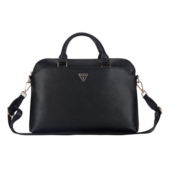 Guess Grained Triangle Logo Computer Bag 15"-16" (Black - GUCB15PGTSPSK)