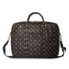 Guess Computer Bag for 16" with Front Pocket & Zipper Triangle Peony Logo (Black - GUCB16PGPOSGNK)
