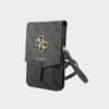Guess 4G Big Logo Bag Τσαντάκι clutch κατάλληλο για smartphone (Black - GUWBG4GFGR)