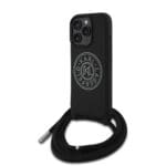 Karl Lagerfeld 3D Raised Round Logo Crossbody Case Θήκη προστασίας από σκληρό πλαστικό – iPhone 16 Pro Max (Μαύρο – KLHCP16X3DRKLCPCH)