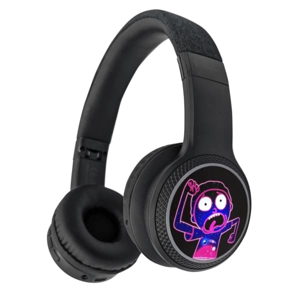 Lazerbuilt Rick & Morty Light-Up Bluetooth Headphones – Ασύρματα Παιδικά Ακουστικά με Μικρόφωνο