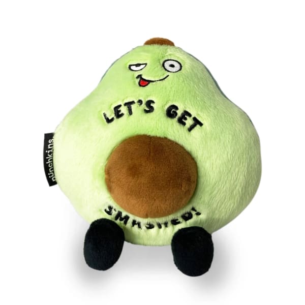 Punchkins Plush Χιουμοριστικό Λούτρινο Αβοκάντο – "Let's Get Smashed"