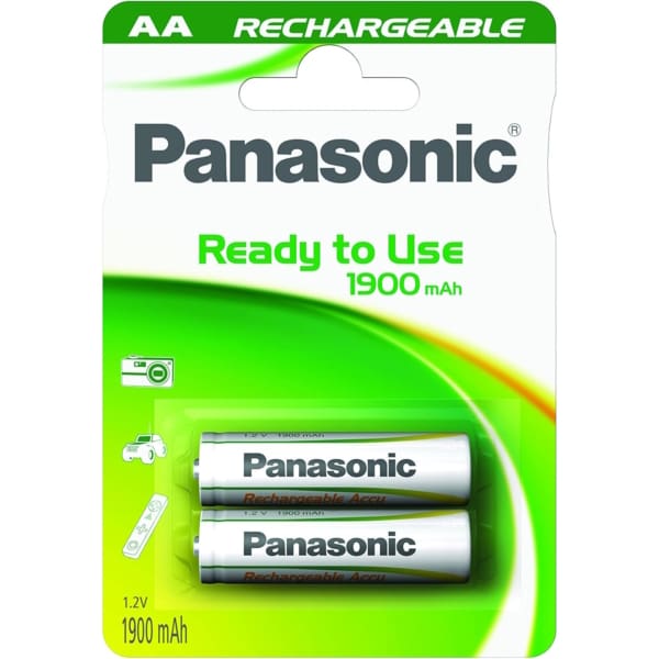 Panasonic Rechargable AA Ni-MH 1900mAh – HHR-3MVE/2BP (2 τεμάχια)