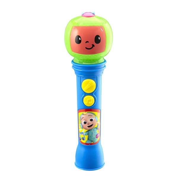 eKids Cocomelon MP3 Ασύρματο Μικρόφωνο Karaoke για παιδιά με ενσωματωμένη μουσική, φωτισμό, Sound Effects (CO-070) (Μπλε/Πράσινο/Κόκκινο)