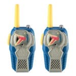 eKids Jurrasic World FRS Deluxe Walkie Talkies για παιδιά & ενήλικες με ενσωματωμένο μεγάφωνο και εμβέλεια 150 μέτρων (JW-212) (Μπλε/Γκρι)