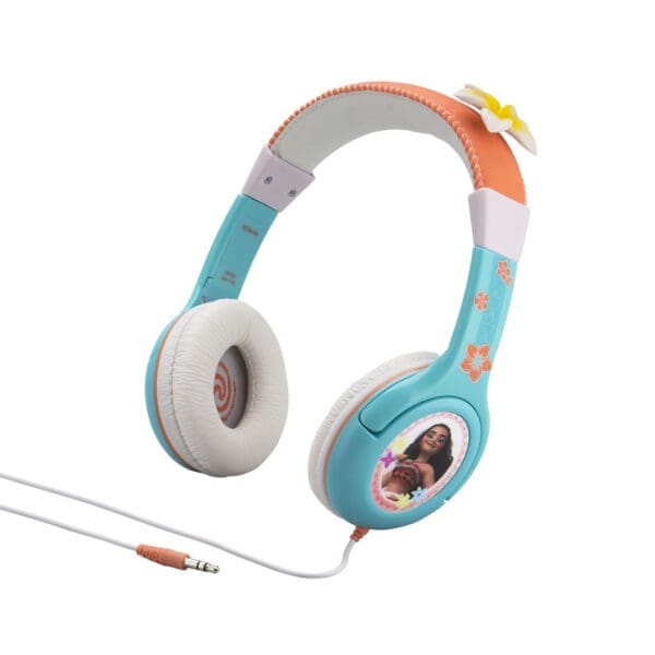 eKids Moana Ενσύρματα Ακουστικά με ασφαλή μέγιστη ένταση ήχου για παιδιά και εφήβους (MA-140) (Ροζ/Θαλασσί)