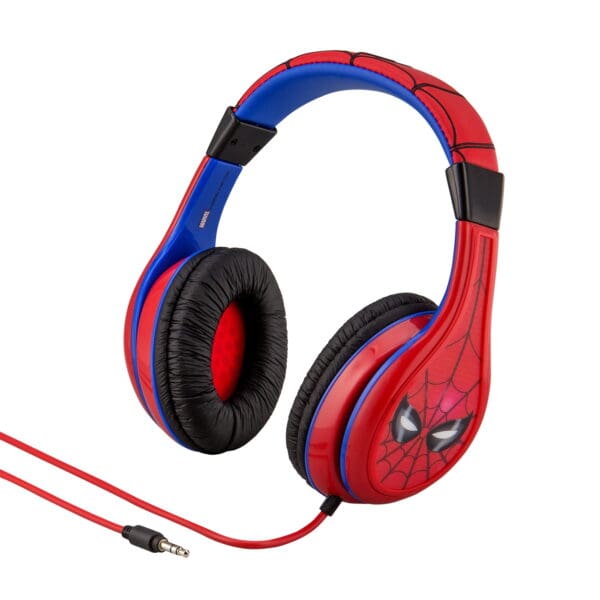 eKids Spiderman Ενσύρματα Ακουστικά με ασφαλή μέγιστη ένταση ήχου για παιδιά και εφήβους (SM-140) (Μπλε/Κόκκινο)