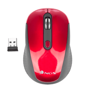 NGS - Haze Wireless Optical Mouse - Red - Εργονομικό ασύρματο ποντίκι σε κόκκινο χρώμα