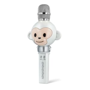 Maxlife Bluetooth microphone with speaker MX-100 - Ασύρματο Μικρόφωνο Karaoke για παιδιά με ηχείο σε ασημί Χρώμα