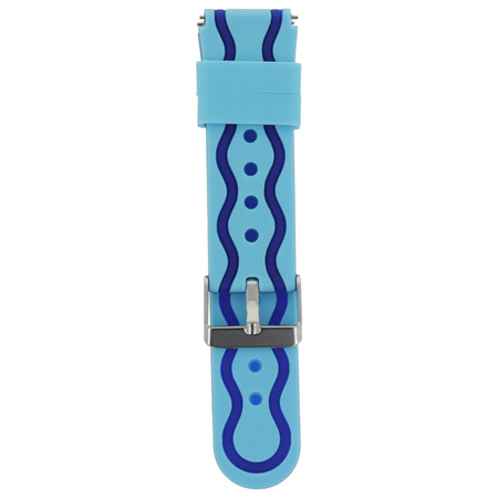Forever WiFi kids See Me KW-300 Silicone strap - Ανταλλατικό λουράκι σιλικόνης σε μπλε χρώμα