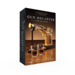 Connoisseur Creations Gun Decanter & Glasses Set — Πρωτότυπο Σετ Καράφας & Ποτήρια για Home Bar