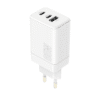 Maxlife MXTC‑08 (65ACC) Φορτιστής Επιτραπέζιος, 2× USB‑C & 1× USB‑A, 65 W – Λευκό