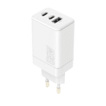 Maxlife MXTC‑08 (65ACC) Φορτιστής Επιτραπέζιος, 2× USB‑C & 1× USB‑A, 65 W – Λευκό