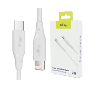 Καλώδιο Allity AUC-02 USB-c - lightning 2,0 m 27W λευκό