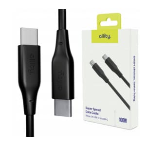 Καλώδιο Allity AUC-02 USB-c - USB-c 2,0 m 100W μαύρο