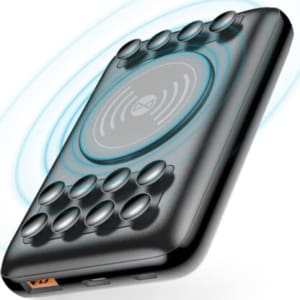 Forever - WTB-100 Powerbank 10000mAh Wireless/USB-A/USB-C/QC - Black