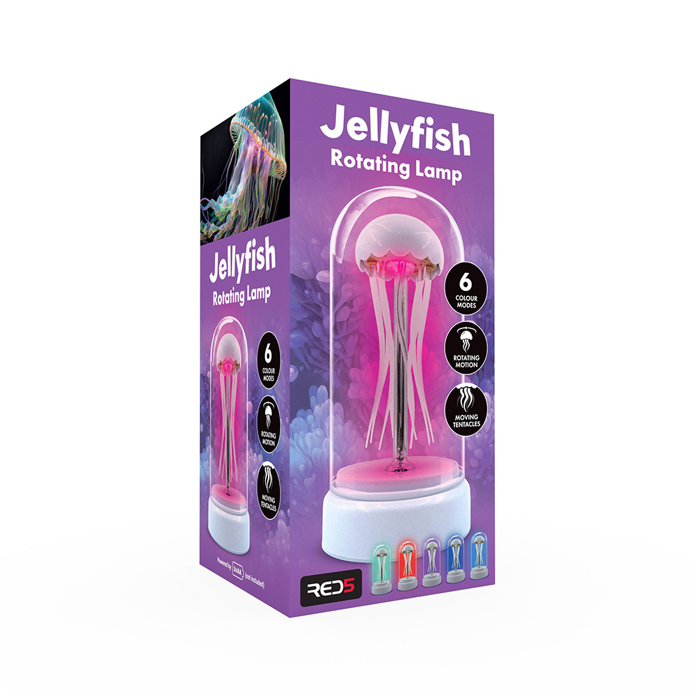 RED5 - RGB Jellyfish Lamp Λάμπα με Τρισδιάστατες Μέδουσες & Αλλαγή Χρωμάτων LED