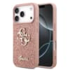 Guess Fixed Glitter Big 4G Logo Case Θήκη προστασίας από σιλικόνη – iPhone 17 Pro (Ροζ – GUHCP17LHG4SGP)