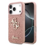 Guess Fixed Glitter Big 4G Logo Case Θήκη προστασίας από σιλικόνη – iPhone 17 Pro (Ροζ – GUHCP17LHG4SGP)