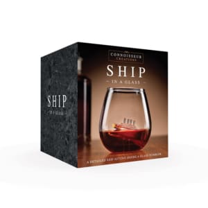 InGenious Ship In A Glass - Γυάλινο Ποτήρι Ποτού με Ενσωματωμένο Πλοίο 610ml