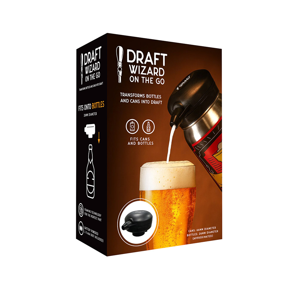 MenKind Draft Wizard On The Go - Φορητή Συσκευή Δημιουργίας Αφρού Μπίρας με Υπερήχους